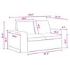 vidaXL Set de canapea 2 pcs Gri &icirc;nchis 182 x 80 x 82 cm țesătură