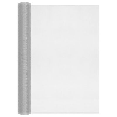 vidaXL Plasă de sârmă, argintiu, 60x1000 cm, aluminiu
