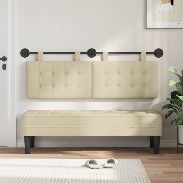 vidaXL Cap de pat suspendat Pe perete țesătură