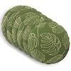 vidaXL Husă pentru pernă 6 pcs HEERLEN Design cu frunze &Oslash; 60 cm