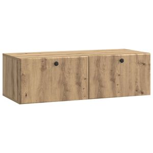 vidaXL Oglindă TV montată pe perete Stejar Artizanal 98 x 41 x 30 cm