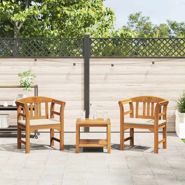 vidaXL Bancă de trandafir Natural 68,5 x 46 x 82,5 cm