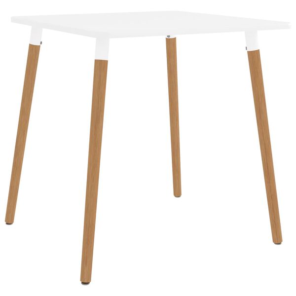 vidaXL Set de masă, 3 piese, negru și alb