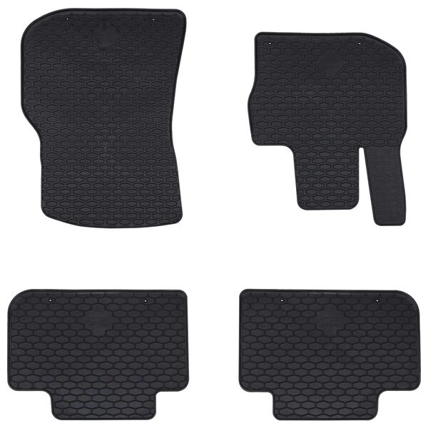 vidaXL Covor pentru mașină 4 pcs Negru TPE