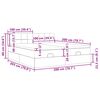 vidaXL Cadru de pat otoman cu saltele, țesătură neagră 200x200cm