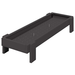 vidaXL JGHEAB pentru hrănit pui Negru 80 x 28 x 13.5 cm