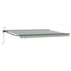 vidaXL Cort electric retractabil Verde, Alb, Antracit 5 x 3 m