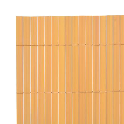 vidaXL Gard de grădină cu două fețe, galben, 90 x 300 cm, PVC