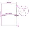 vidaXL Jaluzea cu role de duș cu casetă 160x240cm lățime material 156cm