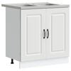 vidaXL Dulap de bucătărie Kalmar Alb 80 x 46 x 81,5 cm Lemn prelucrat