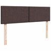 vidaXL Cadru de pat otoman cu saltele țesătură maro închis 180x200cm