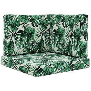 vidaXL Perna pentru canapea de exterior 3 pcs Model cu frunze