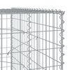 vidaXL Coș gabion cu capac, 100x100x200 cm, fier galvanizat