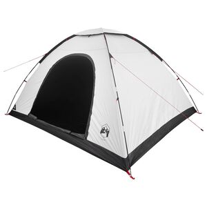 vidaXL Cort de Camping cu acoperiș Alb Blackout 335 x 275 x 180 cm
