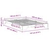 vidaXL Cadru de pat Maro 140 x 220 cm Lemn de pin masiv