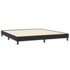 vidaXL Pat box spring cu saltea, negru, 180x210 cm, catifea