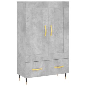 vidaXL Dulap &icirc;nalt, gri beton, 69,5x31x115 cm, lemn compozit