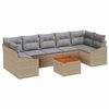 vidaXL Set de canapele pentru grădină 8 buc. Beige și gri deschis