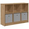 vidaXL Bufet Stejar Artizanal 88,5 x 27,5 x 63,5 cm