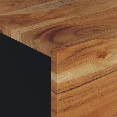 vidaXL Măsuță de cafea, 80x50x40 cm, lemn masiv acacia/lemn prelucrat