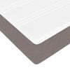 vidaXL Cadru de pat otoman cu saltea Taupe 90x190cm Material