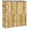 vidaXL Șopron de grădină pentru scule, 163x50x171 cm, lemn masiv pin