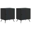 vidaXL Dulap de noapte 2 buc. Negru 43 x 34,5 x 50 cm Lemn prelucrat