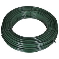 vidaXL Fir de tensionare pentru gard, 80 m, 2,1/3,1 mm, oțel, verde