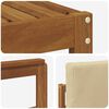 vidaXL Set de canapele de exterior cu pernă 7 pcs Natural și Bej
