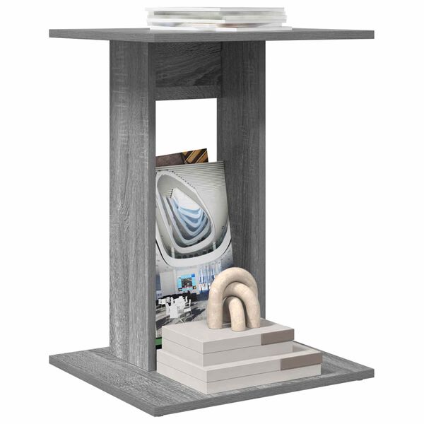 vidaXL Masă laterală Gri Sonoma 45 x 40 x 62,5 cm Lemn compozit