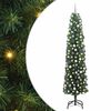 vidaXL Brad de Crăciun artificial Verde 210 cm PVC și oțel și plastic