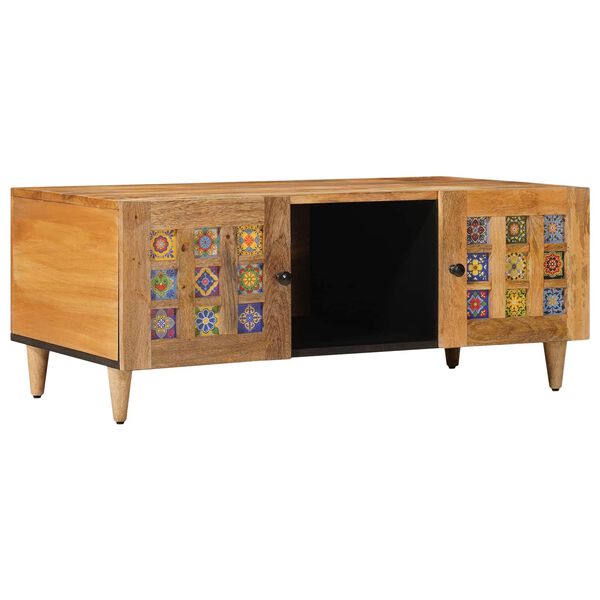 vidaXL Masă de cafea natural 100 x 54 x 40 cm Lemn de mango solid