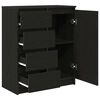 vidaXL Bufetă cu sertare Stejar negru 71x35x84 cm Lemn prelucrat