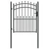 vidaXL Poartă de gard cu țepi EMMEN 104 x 117 cm