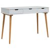 vidaxl Masă de Machiaj FAUSKE Alb 112 x 50 x 78 cm
