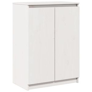 vidaXL Dulap, alb, 60x36x84 cm, lemn masiv de pin