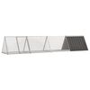 vidaXL Cușcă pentru iepuri, antracit 403,5x80,5x71 cm oțel galvanizat