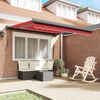 vidaXL Cortina Retractabilă Roșu 300 x 250 cm Stofă și Metal