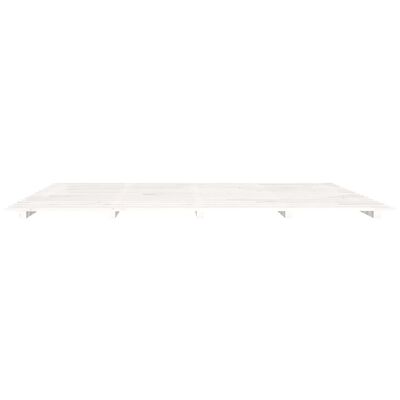 vidaXL Cadru pat, alb, 180x200 cm, lemn masiv de pin