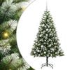 vidaXL 150 LED-uri Alb cald PVC și Metal Verde și alb