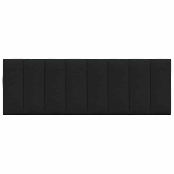 vidaXL Pernă pentru tăblie de pat, Hanko, negru, 120 cm, material textil