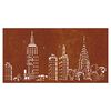 vidaXL Decor perete de grădină 105x55 cm design orizont oțel Corten