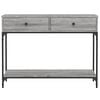 vidaXL Măsuță consolă, gri sonoma, 100x34,5x75 cm, lemn prelucrat
