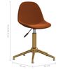 vidaXL Scaune de masă pivotante, 4 buc., maro, catifea