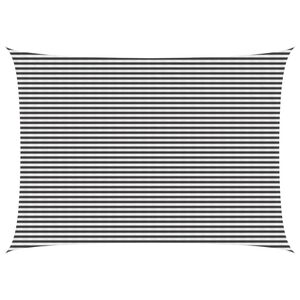 vidaXL P&acirc;nză de umbră Antracit și Alb 5 x 6 m HDPE