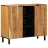 vidaXL Bufet cu raft cu ușă Maro 90 x 33 x 75 cm Lemn de mango solid