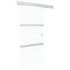 vidaXL Ușă glisantă cu opritor silențios 90x205 cm sticlă ESG/aluminiu