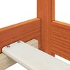 vidaXL Cadru de pat Maroniu cerat 80 x 200 cm Lemn de pin masiv