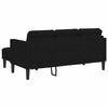 vidaXL Set de canapea cu pernă Negru 173 x 131 x 67 cm Poliester
