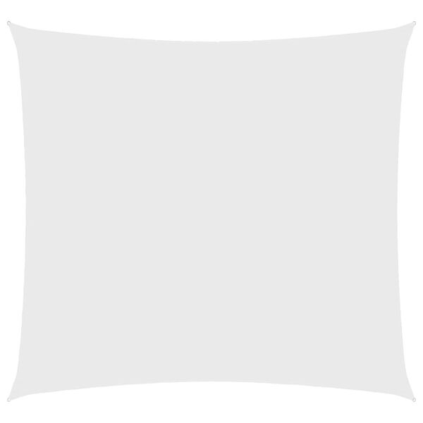 vidaXL Pânză parasolar, alb, 3x3 m, țesătură oxford, pătrat